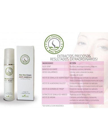 Crème Anti Âge Ultra-Lissante À L'Aloe Vera