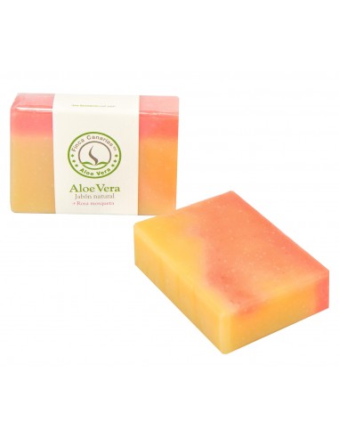 Handcrafted Aloe Vera and rose hip oil soap