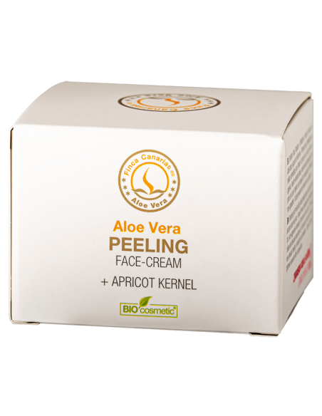 Peeling del viso all'aloe vera e ai noccioli di albicocca