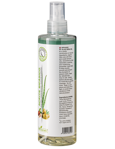 Aceite Bifásico con aloe vera
