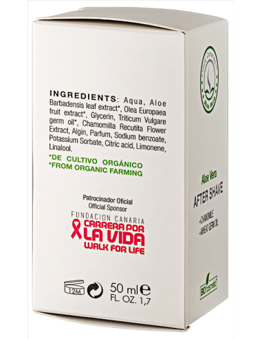 Ingredient After Shave Lotion with aloe vera