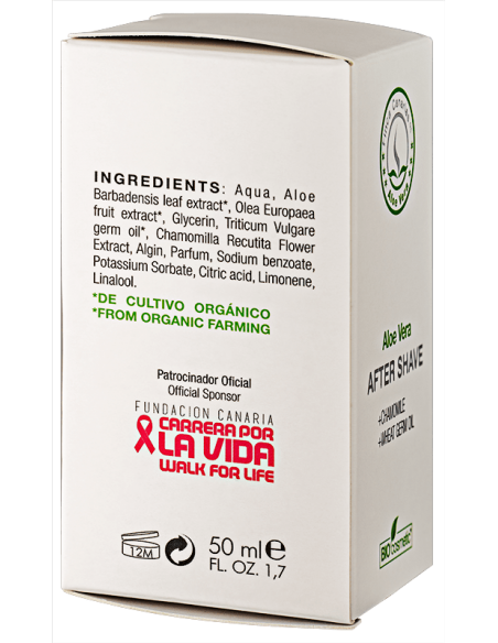 Aftershave lotion met aloë vera