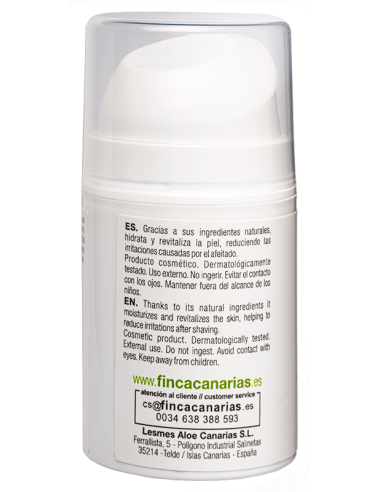 Lotion après-rasage à l'aloe vera