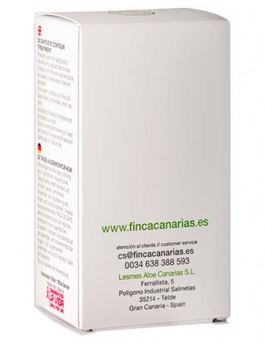 Rückseite der Eye Contour mit Aloe Vera Saft Box