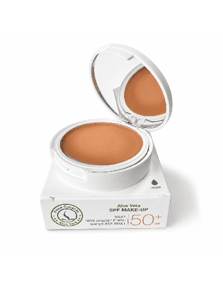 Maquillage avec protection solaire SPF 50+